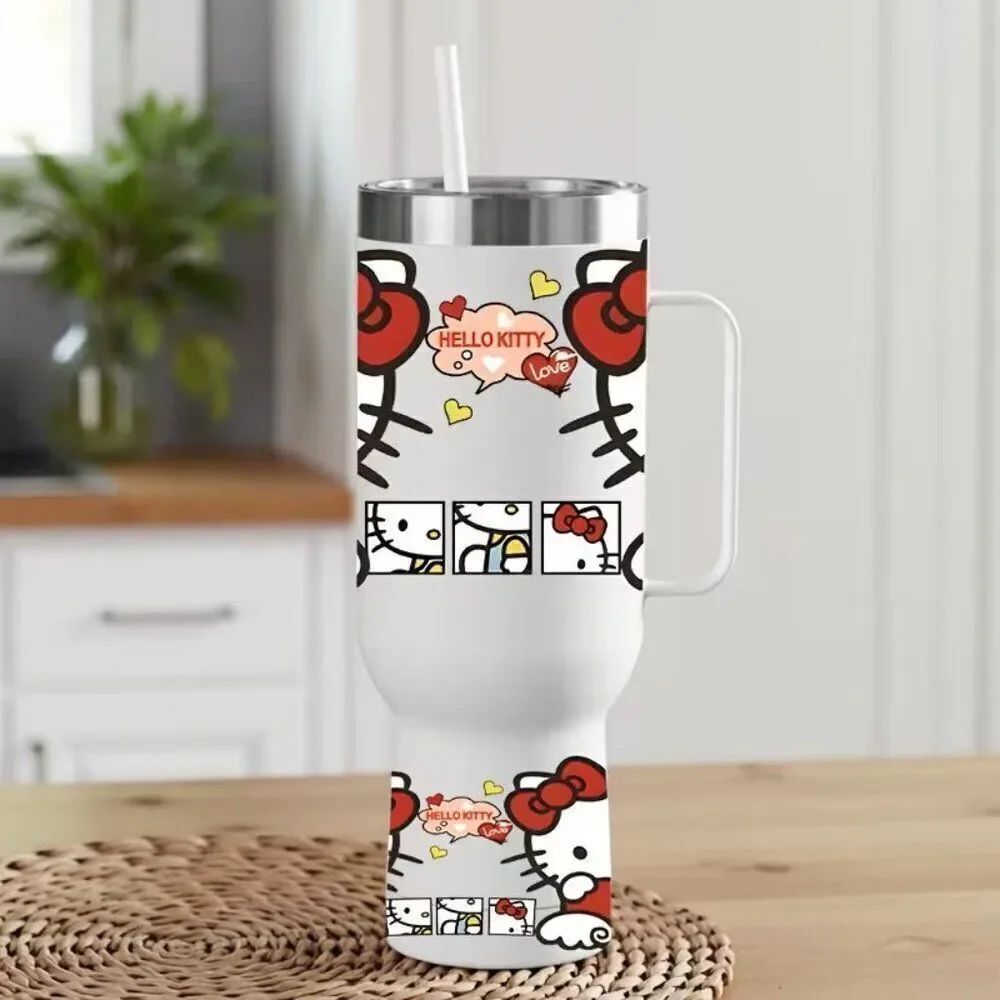 2pcs Sanrio Hello Kitty Themed UV DTF Transfer Paper, Suitable for 40oz Cups